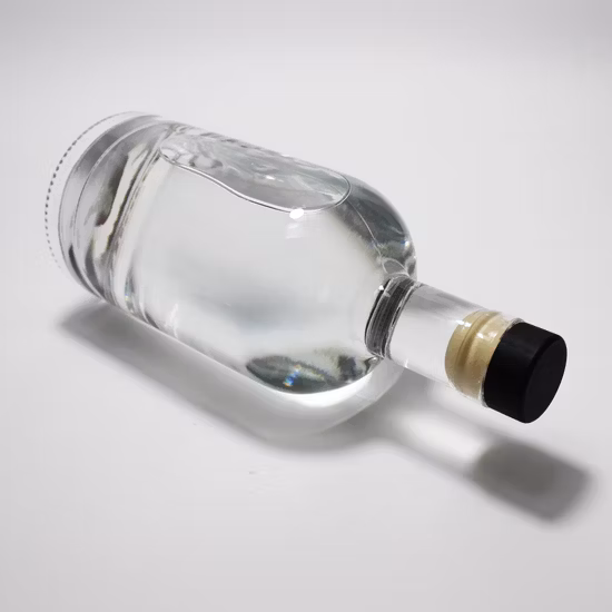 10cl 20cl 70cl 750 ミリリットルラウンド北欧ウォッカジンラム酒ボトルつや消し酒ガラスボトル